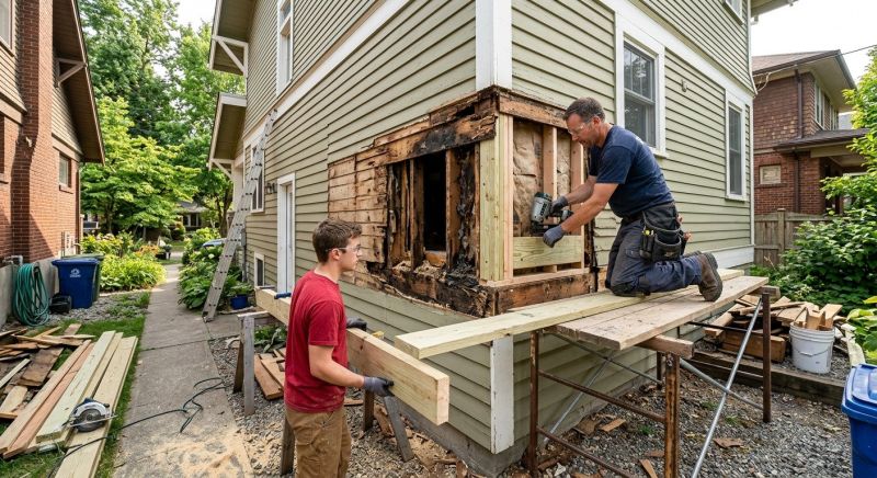 Dry Rot Repair in Overland Park, KS