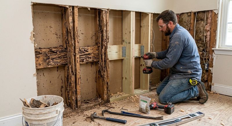 Termite Damage Restoration in Overland Park, KS